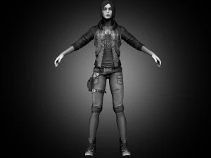 realistic woman 3D Model