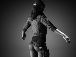 realistic woman Model 3D