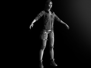realistic woman Model 3D