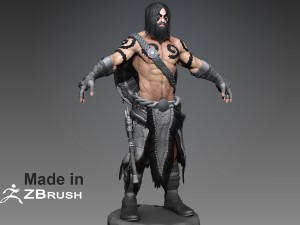 zbrush barbarian Model 3D