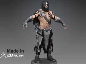 zbrush barbar Model 3D