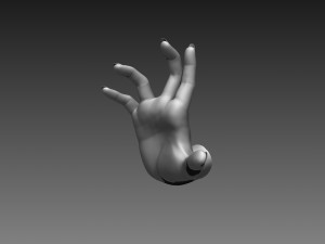 12 female hands imm brush for zbrush 3D 모델