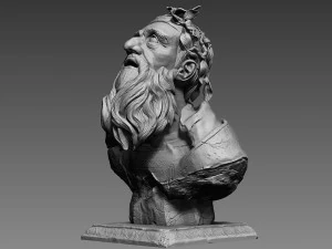 busto de crise Modelo 3D