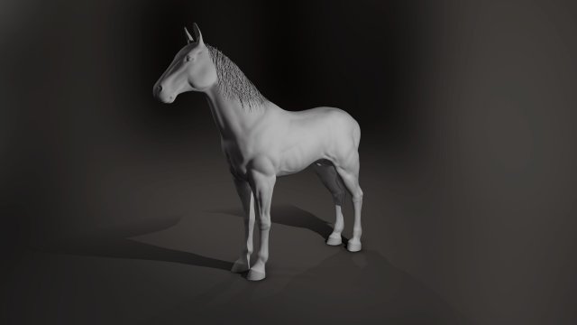 horse 3D Model .c4d .max .obj .3ds .fbx .stl .blend 