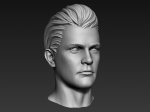 3d print ready male head 3D Model