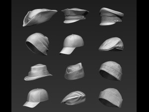 set of headwear part 1 3D 模型
