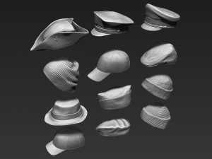 set of headwear part 1 3D 模型