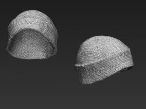 conjunto de toucas parte 1 Modelo 3D