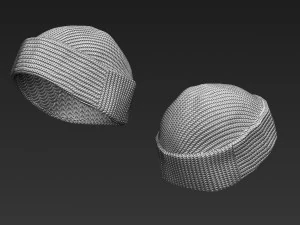 conjunto de toucas parte 1 Modelo 3D