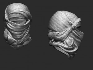 conjunto de touca parte 3 Modelo 3D