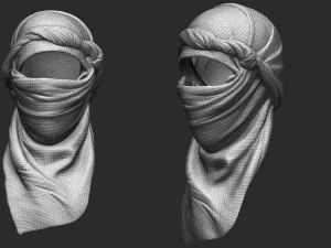 conjunto de touca parte 3 Modelo 3D