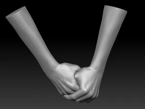 3d printable female hands 20 poses pack 3D Model