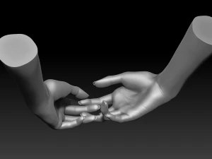 3d printable female hands 20 poses pack 3D Model