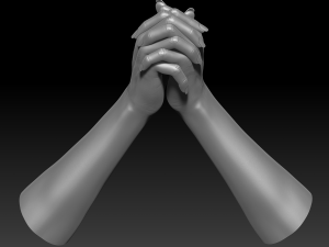 3d printable female hands 20 poses pack 3D Модель
