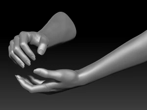 3d printable female hands 20 poses pack 3D Model