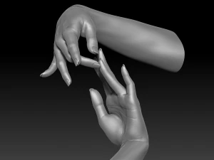 3d printable female hands 20 poses pack 3D Model