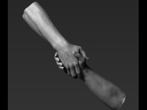 3d printable male hands 20 poses pack Modèle 3D