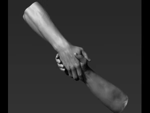 3d printable male hands 20 poses pack 3D Model