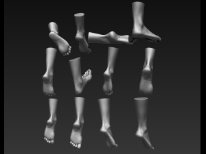 3d printable female feet Modelo 3D