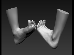 3d printable female feet Modelo 3D