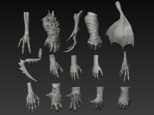 handz 3D 模型