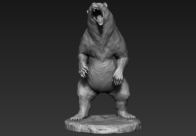 bear zbrush 3D-Modell .c4d .max .obj .3ds .fbx .stl .blend 