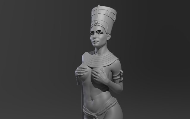nefertiti 3Dモデル .c4d .max .obj .3ds .fbx .stl .blend 