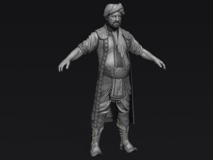 arabian character Modèle 3D