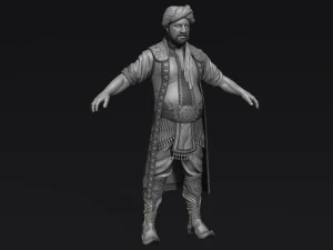 personaje &aacute;rabe Modelo 3D