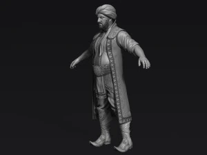 personaje &aacute;rabe Modelo 3D