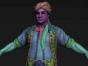 personaje &aacute;rabe Modelo 3D