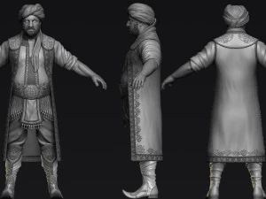 personaje &aacute;rabe Modelo 3D