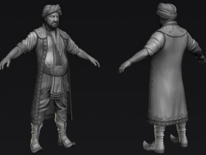 personaje &aacute;rabe Modelo 3D