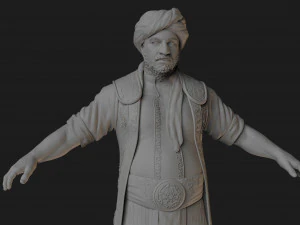 personaje &aacute;rabe Modelo 3D