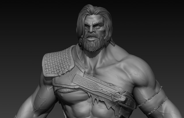 berserker 3D Model .c4d .max .obj .3ds .fbx .stl .blend 