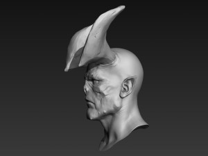 demon head sculpt 01 3D Model