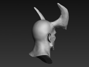 demon head sculpt 01 3D Model