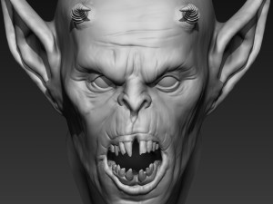 demon head sculpt 02 3D Model