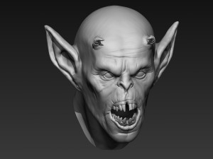 demon head sculpt 02 3D Model