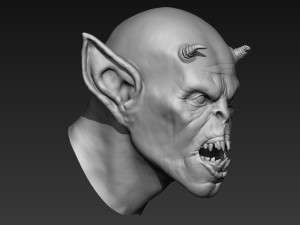 demon head sculpt 02 3D Model