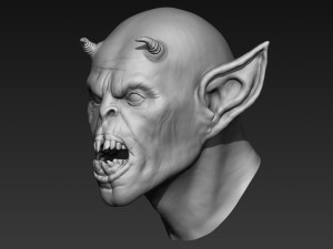 demon head sculpt 02 3D Model