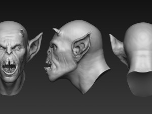 demon head sculpt 02 3D Model