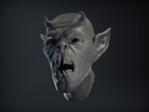 demon head sculpt 02 3D Model