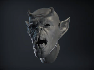 demon head sculpt 02 3D Model