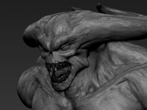 demon head sculpt 03 Modelo 3D