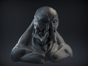 demon head sculpt 04 3D Model