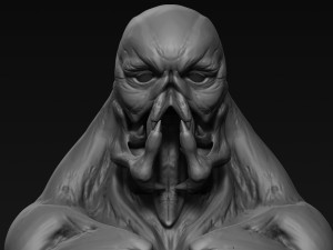 demon head sculpt 04 3D Model