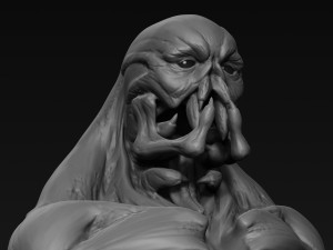 demon head sculpt 04 3D Model