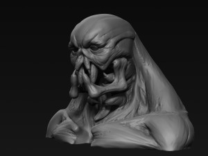 demon head sculpt 04 3D Model