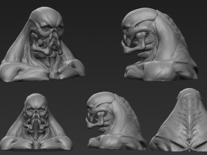 demon head sculpt 04 3D Model